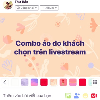 Combo áo khách chọn tại livestream