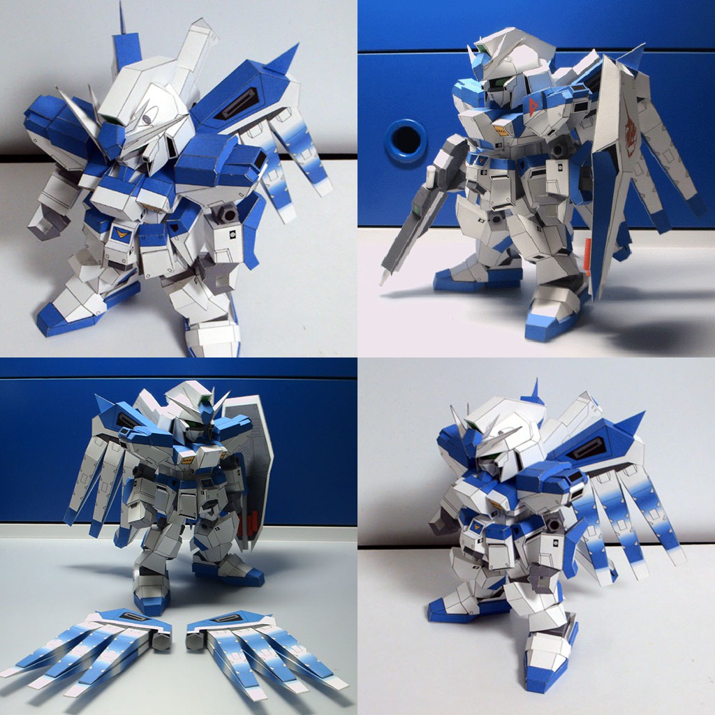 Mô hình giấy Robot SD RX-93-2 HiNu Gundam