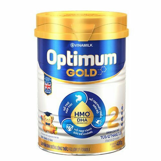 Sữa bột Vinamilk Optimum Gold 2 - Hộp thiếc 400g