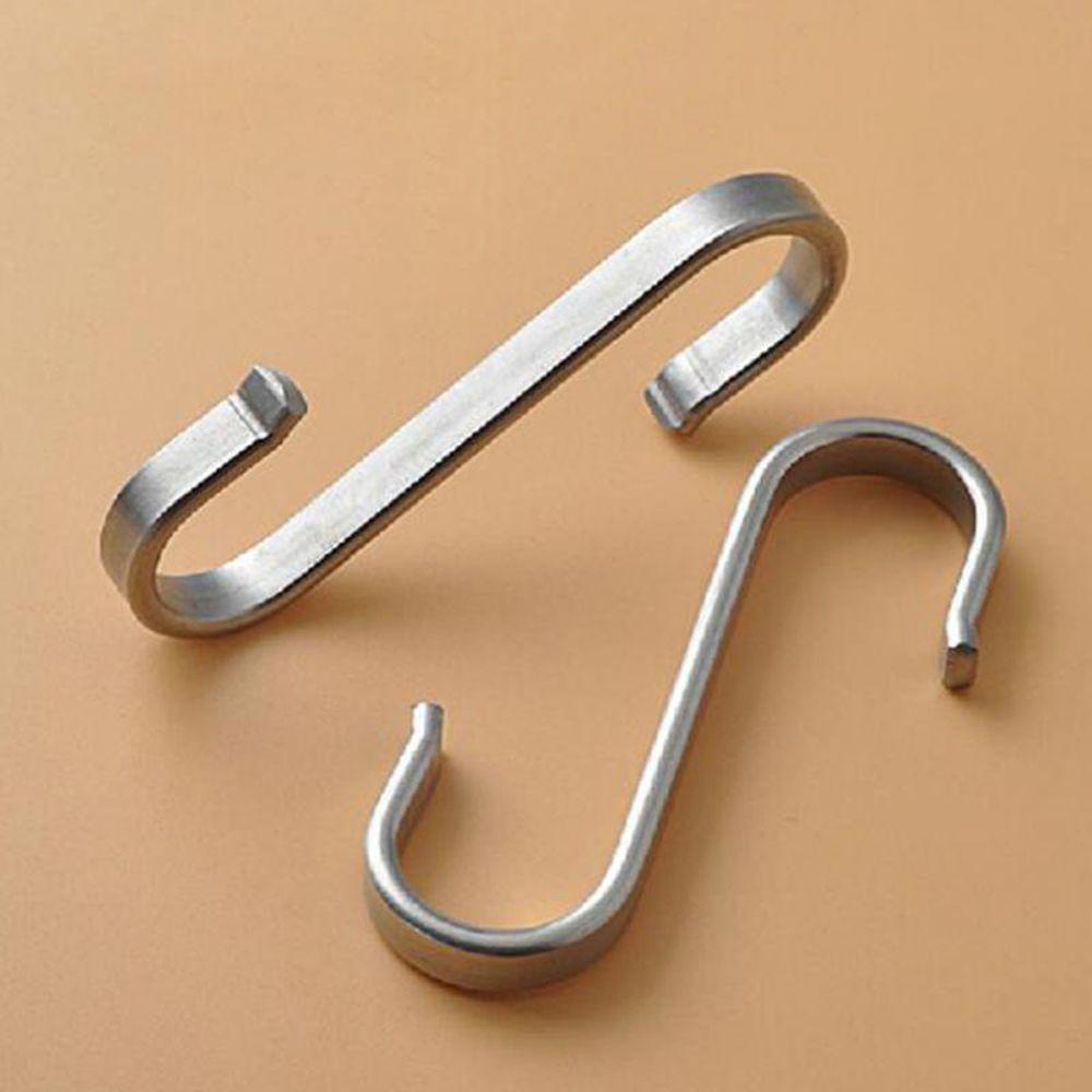 PISTA Set 5 Móc Treo Đồ Hình Chữ S Bằng Thép Không Gỉ