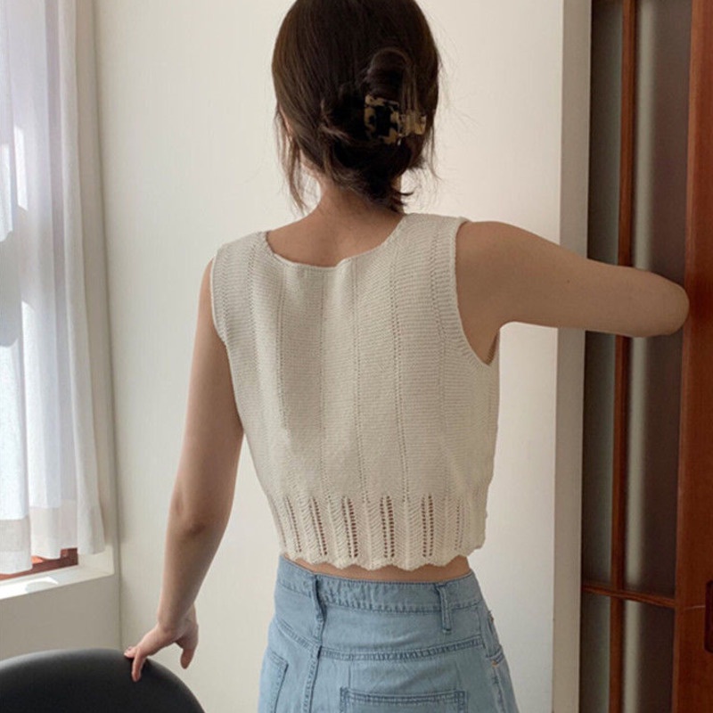 Áo Len Không Tay Thời Trang Cho Nữ