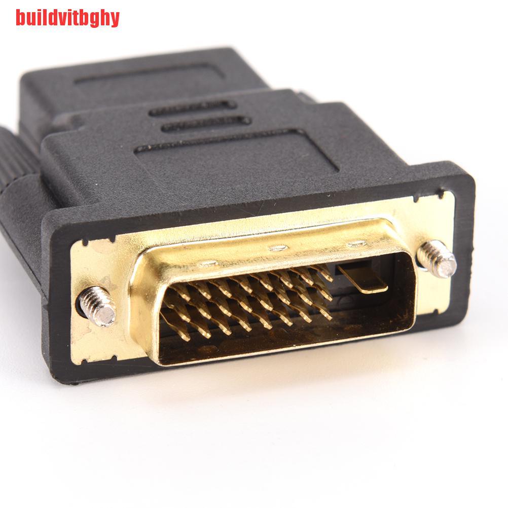 {buildvitbghy}Hot Sale DVI-D 24+1 Dual Link Male to HDMI Female Adapter Converter Connector OSE