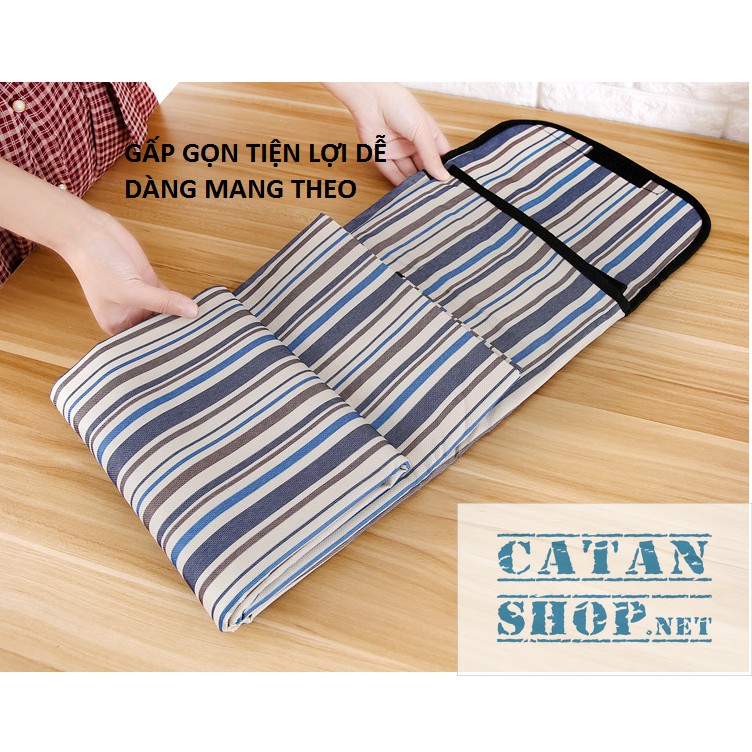 Bạt trải cắm trại 1M5 * 2M xếp gọn, thảm trải đi phượt, picnic 3 lớp chống thấm tuyệt đối có quai xách cao cấp | BigBuy360 - bigbuy360.vn