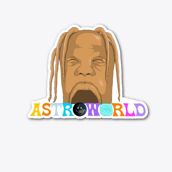 Set 28 Hình dán sticker TRAVIS SCOTT, hình dán hiphop, hình dán pvc chống nước