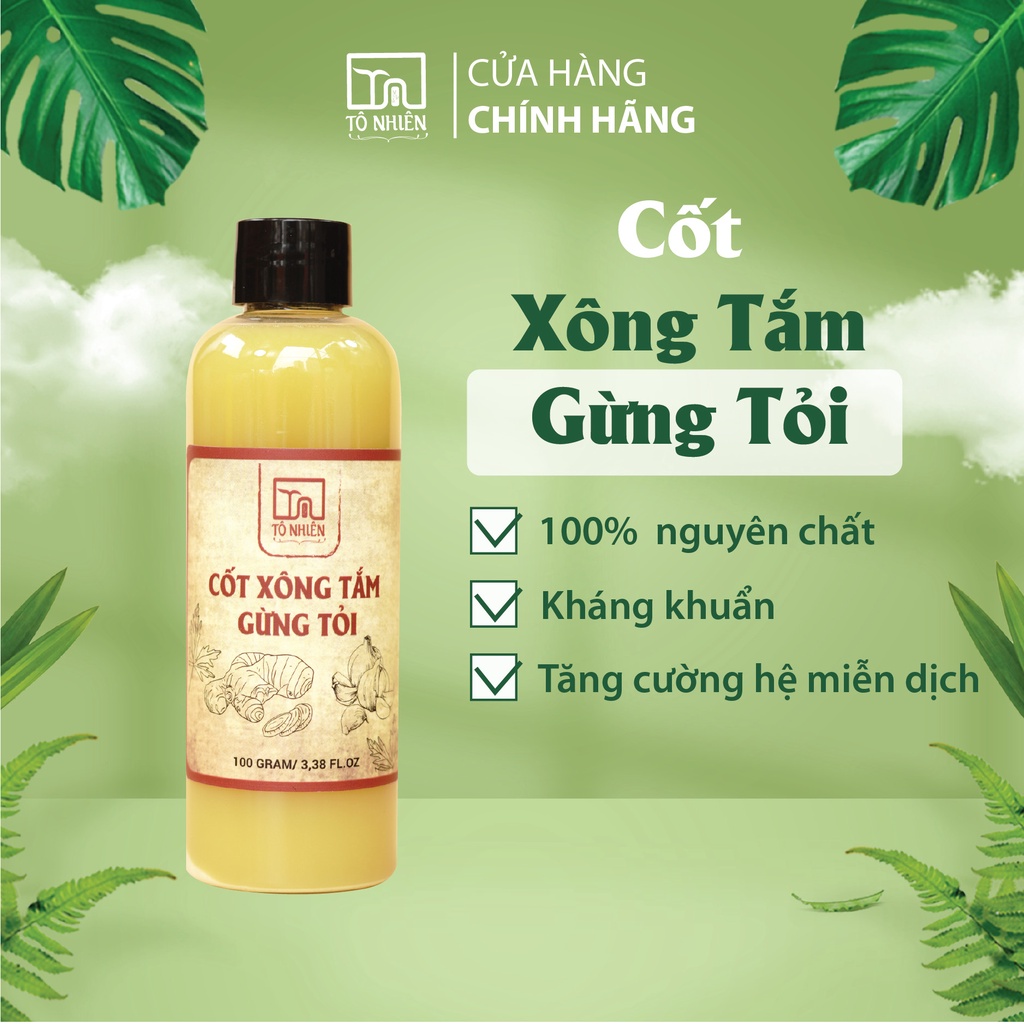 Cốt xông tắm gừng tỏi Tô Nhiên giúp kháng khuẩn, tăng cường hệ miễn dịch cho cả gia đình 100g