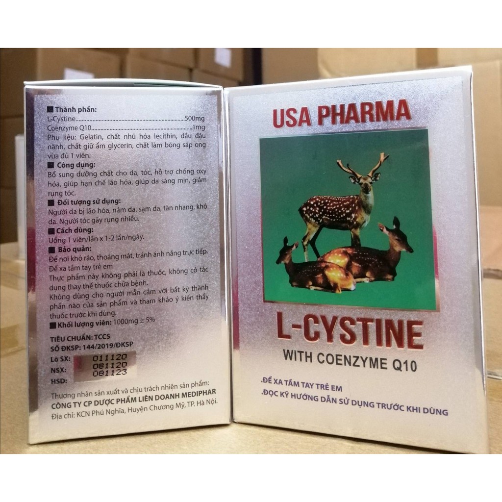 Viên uống L- Cystine đẹp da, giảm gãy rụng tóc | Thế Giới Skin Care