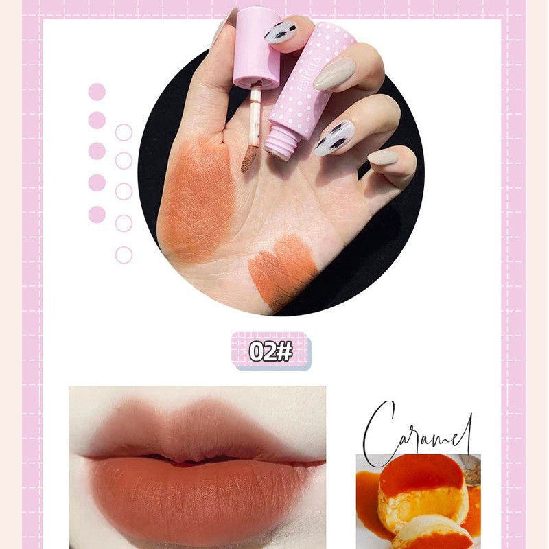 Son Faiccia chân mèo matte lip glaze chất nhung lì hàng nội địa Trung