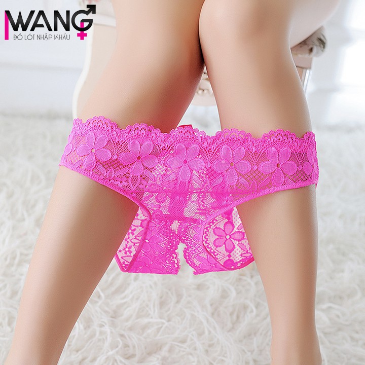 Quần lọt khe xẻ đáy nữ ren sexy freesize, quần lót nữ chip không đũng xì lip gợi cảm 1525 | BigBuy360 - bigbuy360.vn