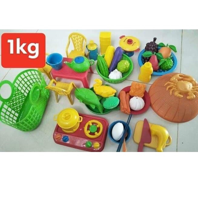 [set1kg miễn ship] Đồ Chơi trẻ em cao cấp nấu ăn 40 món làm từ nhựa nguyên sinh VG78 thích hợp cho bé chơi đùa
