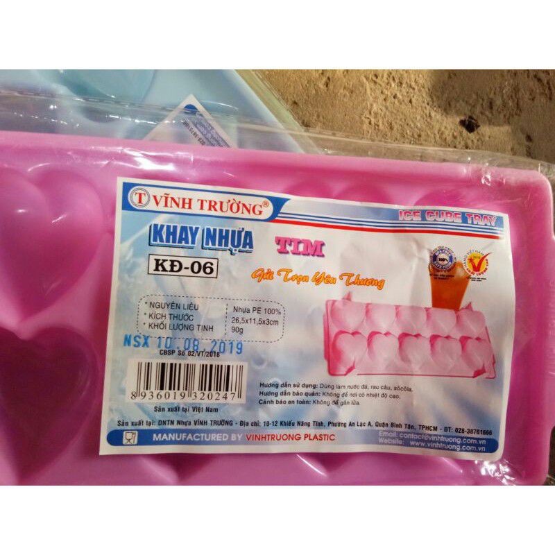 Khuôn rau câu, khuôn thạch trà sữa hình trái tim - 10 viên