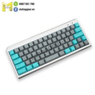 Set keycap thick pbt Xám – Xanh cho bàn phím cơ Filco Minila