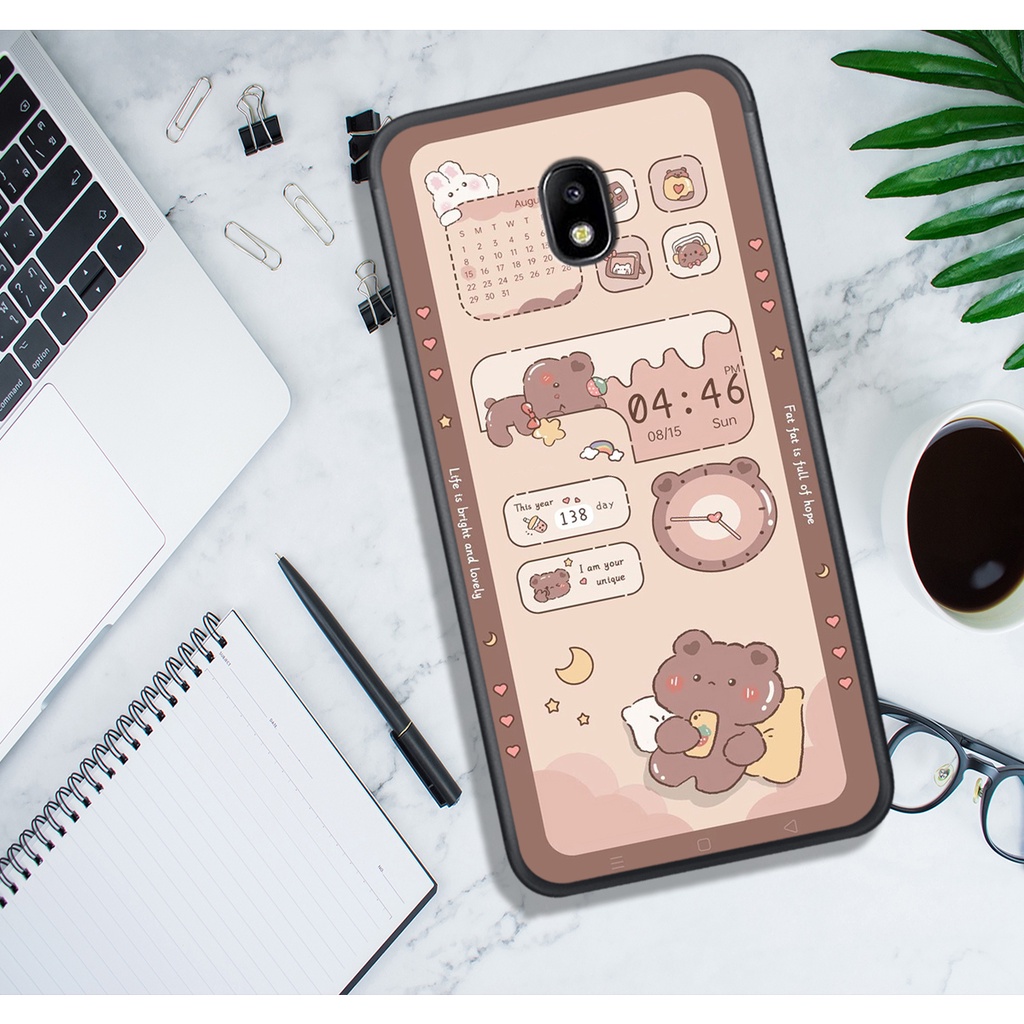 Ốp Lưng Samsung J3 PRo - J5 PRO - J7 PRO - J7 PLUS, In Hình Gấu Cute, màu sắc bắt mắt.