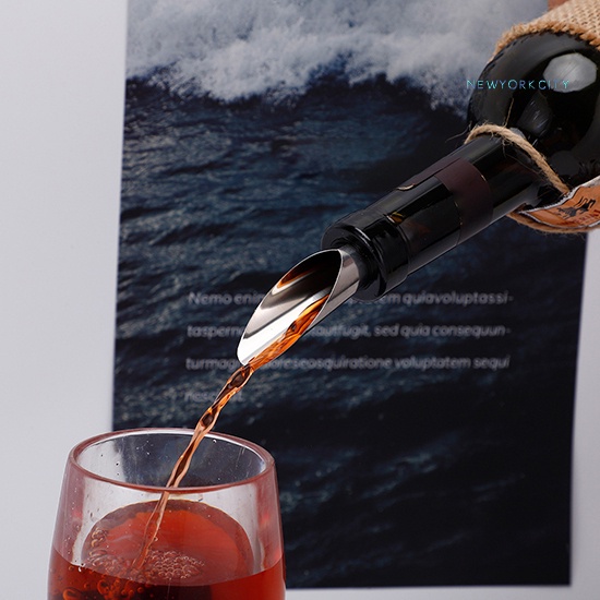 Bộ Vòi Rót Rượu Bằng Thép Không Gỉ Kèm Nút Chặn