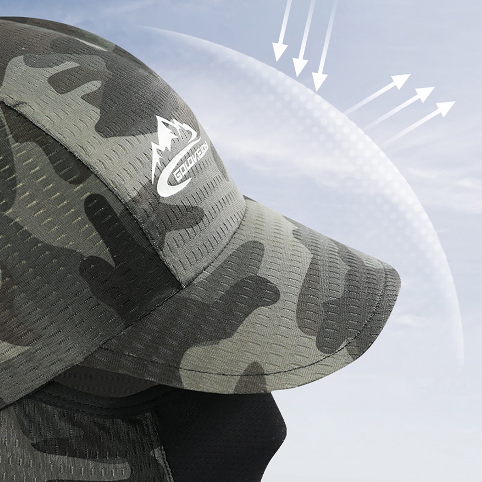 Mũ đội có vành chống tia UV bằng lụa mát thoáng khí tiện dụng