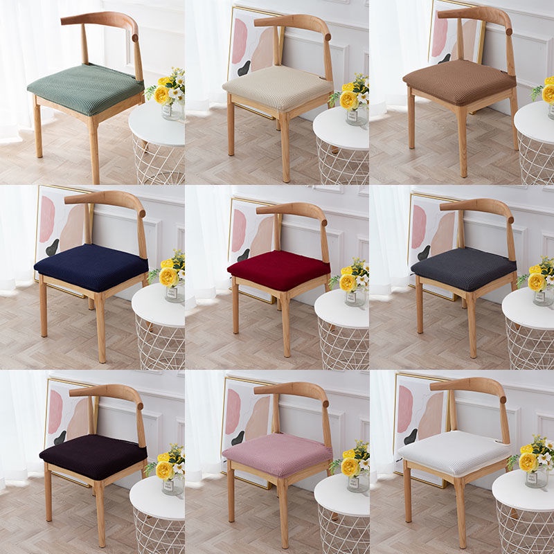 Vỏ Bọc Ghế Co Giãn Màu Trơn Phong Cách Bắc Âu Độc Đáo