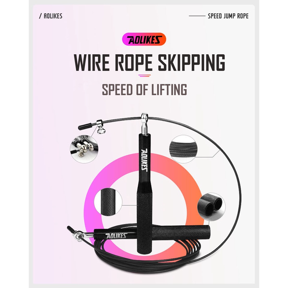 AOLIKES Dây nhảy tập thể dục giảm cân tại nhà tiện dụng