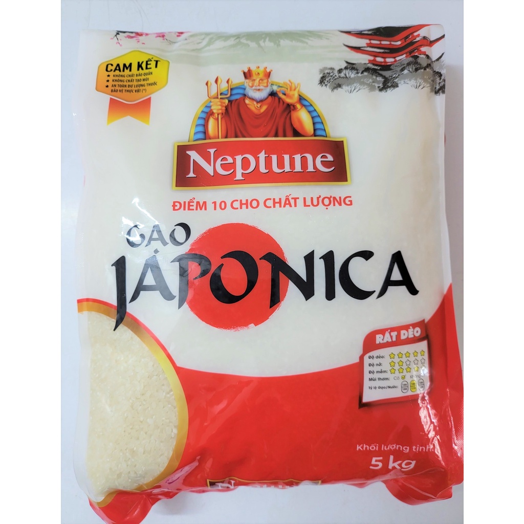 GẠO DẺO  JAPONICA  NEPTUNE Japonica Rice