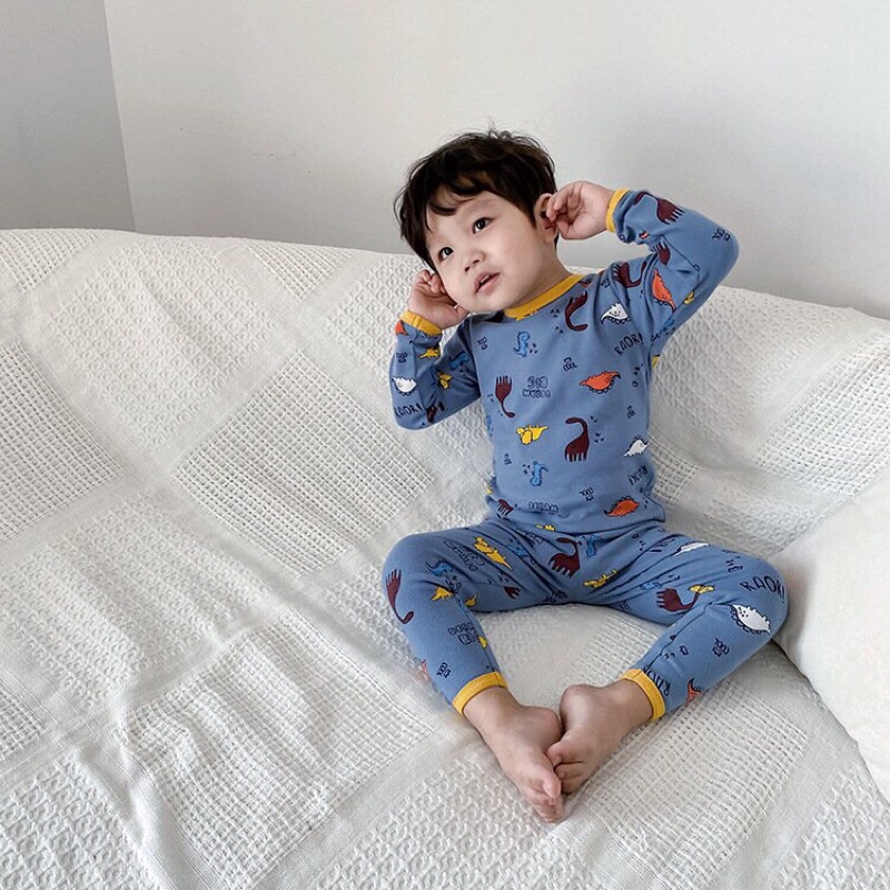 S012 - Bộ quần áo thu đông dài tay cho bé gái, bé trai Ambb kids size 80 -140