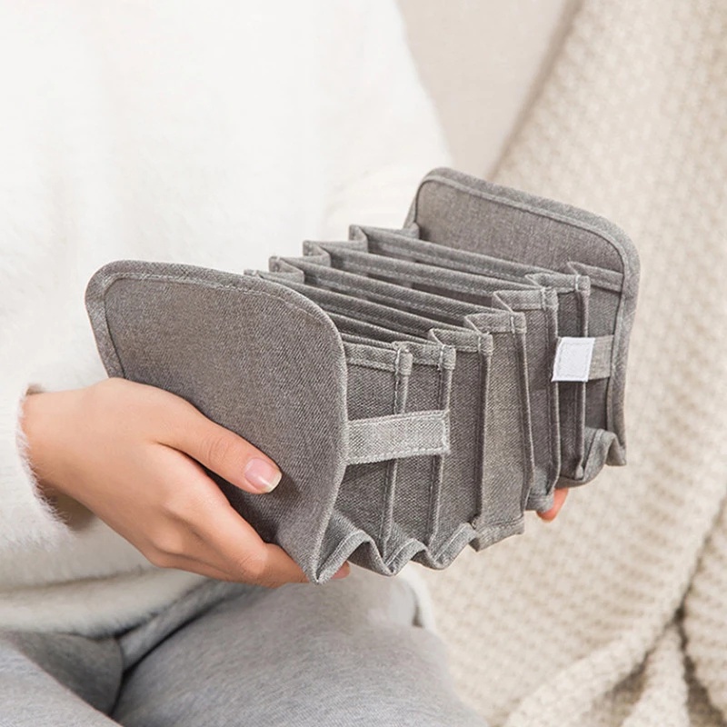 Hộp Đựng Đồ Lót / Vớ / Cà Vạt Có Thể Gấp Gọn Tiện Dụng Cho Gia Đình