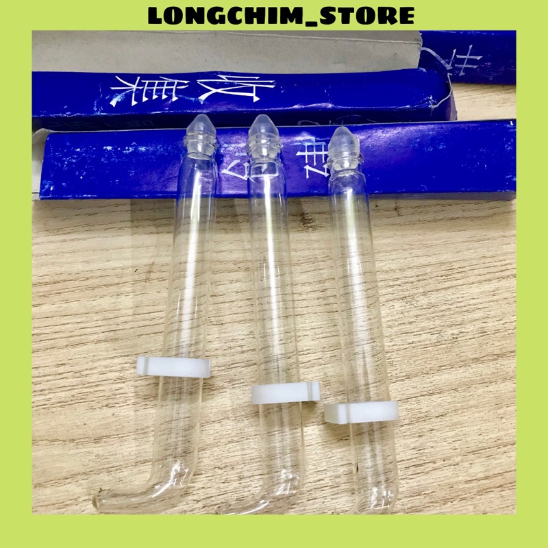 CÓNG THUỶ TINH TÀU KHUYÊN 15cm tai nút trắng hộp xanh đậm LONGCHIM