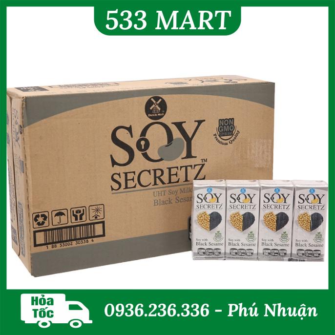 Thùng 48 hộp Sữa đậu nành mè đen Soy Secretz 180ml