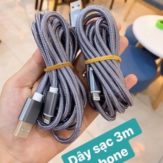 Cáp sạc 3m- Cáp sạc Iphone, Ipad, Sam Sung chiều dài 3m 412