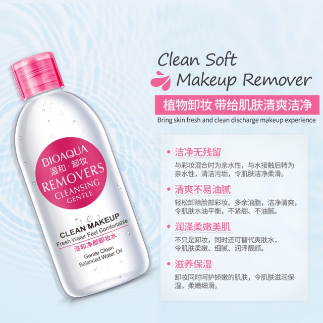 Nước tẩy trang Removers Cleansing của Bioaqua