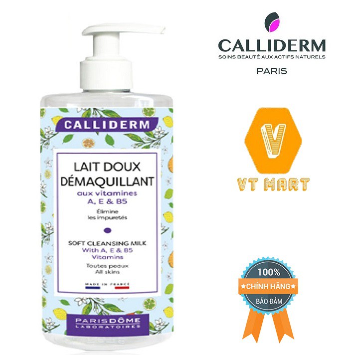 {NHẬP KHẨU TỪ PHÁP} Sữa Tẩy Trang Mềm Mại Với Doux MultiVitamines CALLIDERM 500ml