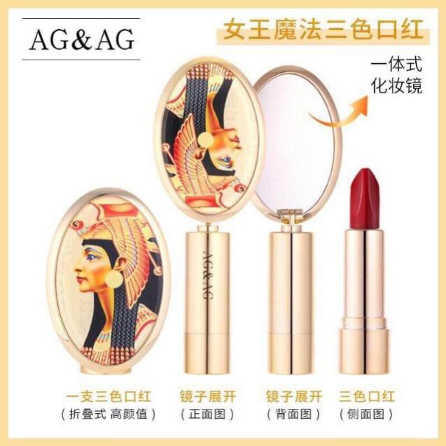[𝑭𝑹𝑬𝑬𝑺𝑯𝑰𝑷] - ✦ CAO CẤP ✦ - Son Gương 3 Màu AG&AG Thiết Kê Sang Trọng, Chất Son Nhẹ, Mềm Mịn, Không Gây Khô Môi, Nặng Môi | BigBuy360 - bigbuy360.vn