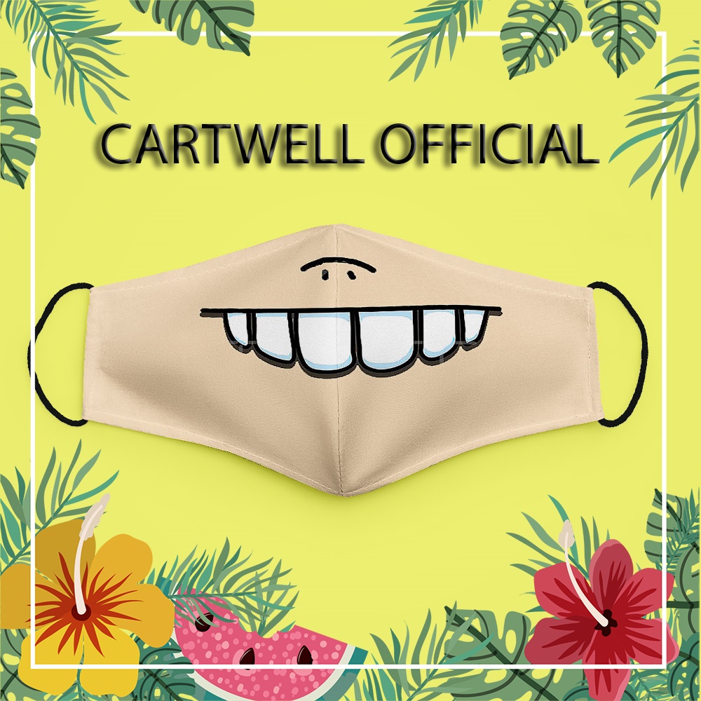 Khẩu trang dễ thương hoạt hình cute đáng yêu thú cưng vui nhộn Hình Vẽ DRAWN CARTWELL ngăn bụi mịn dễ thở có thể giặt và