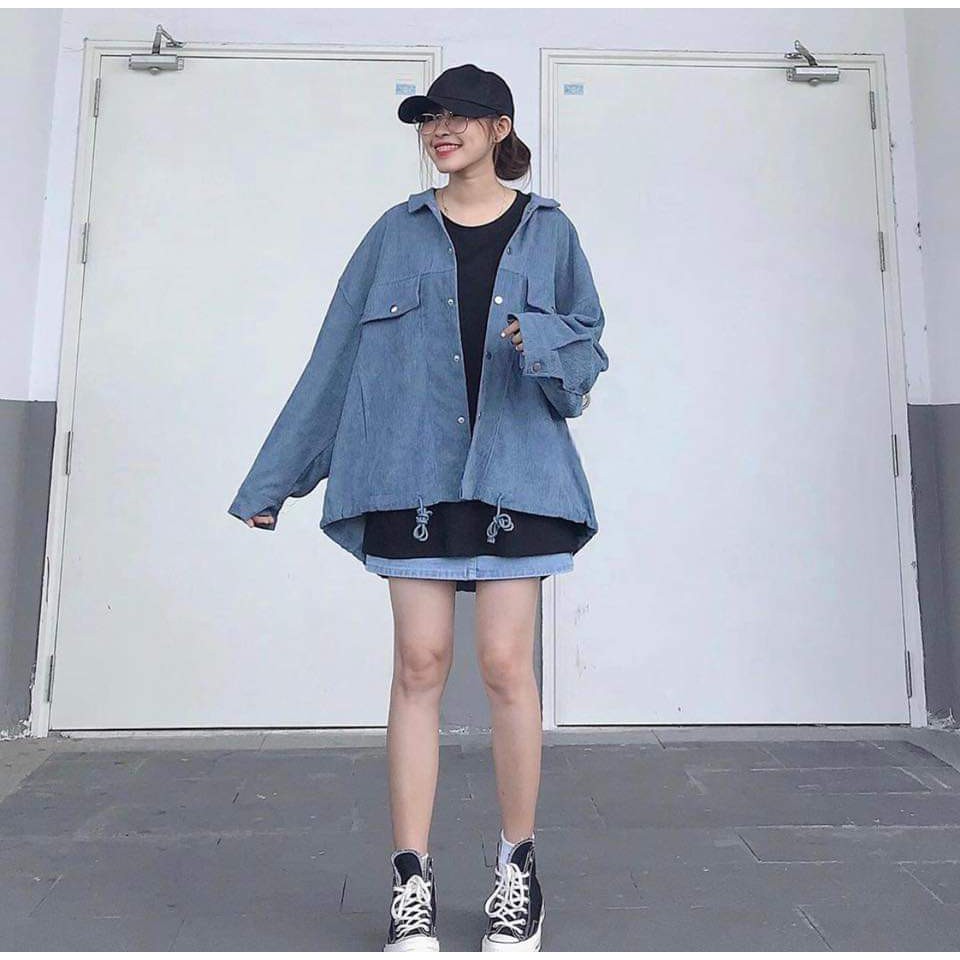 Áo khoác Belly Jacket 🔸 SIÊU ĐẸP 🔸 áo khoác unisex chất kaki dày dặn phối cùng kiểu form rộng rãi mặc siêu thích - C08