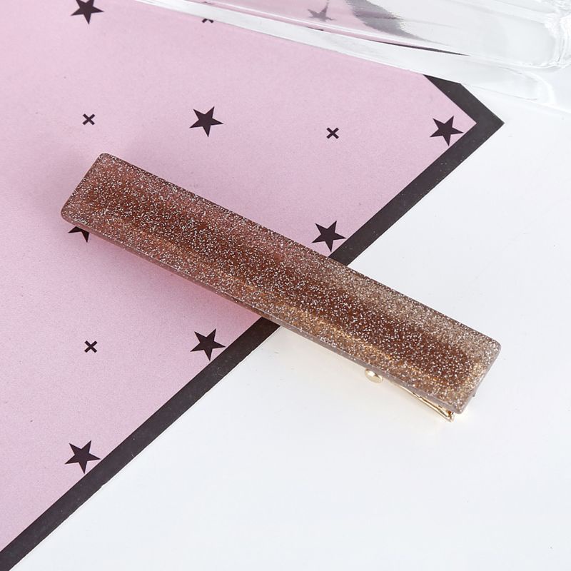 Kẹp Tóc Mỏ Vịt Họa Tiết Vân Đá Bằng Acrylic Màu Kẹo Ngọt Phong Cách Hàn Quốc Cho Nữ