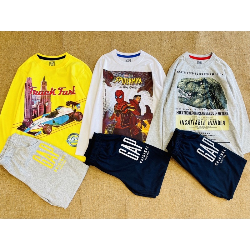 Bộ cotton dài tay bé trai size đại