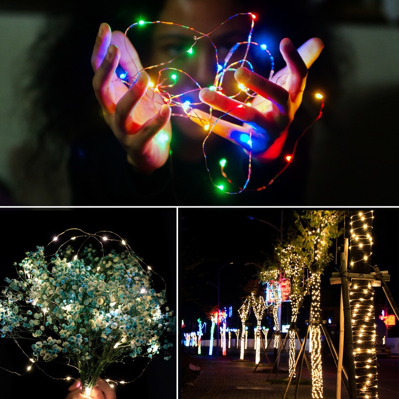 Dây Đèn LED Bằng Đồng Dài 1/2M Dùng Trang Trí Đa Năng