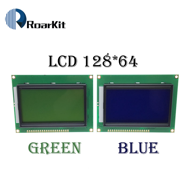 Mô Đun Màn Hình Lcd 128x64 Chấm Vàng Xanh 5v 12864 Lcd Cho Arduino Raspberry Pi