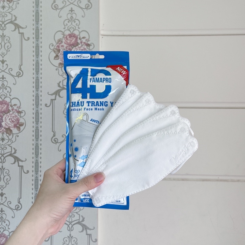 Khẩu Trang Kháng Khuẩn Cao Cấp 4D Famapro -Hàng Công Ty