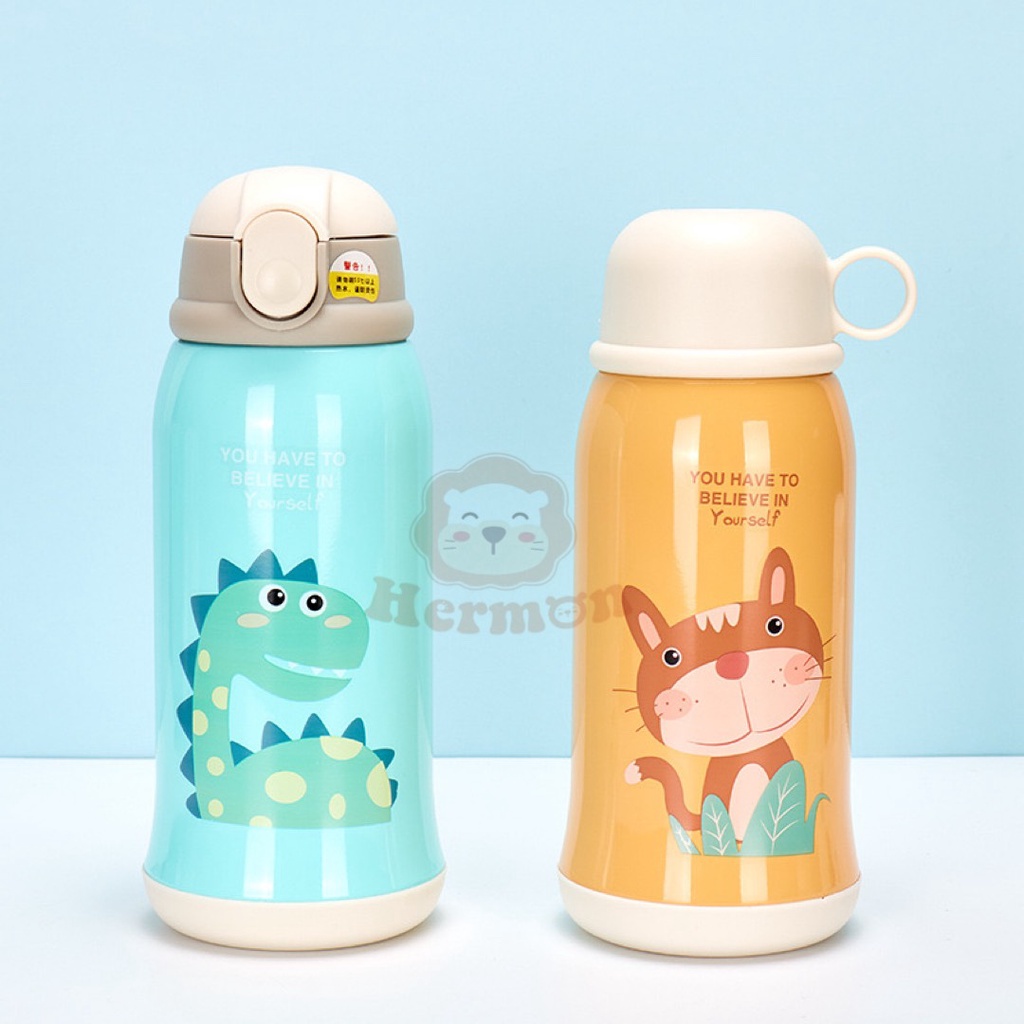Bình Nước Giữ Nhiệt Hermon 2 Nắp Kèm Cốc Cao Cấp Babibu-BNH2