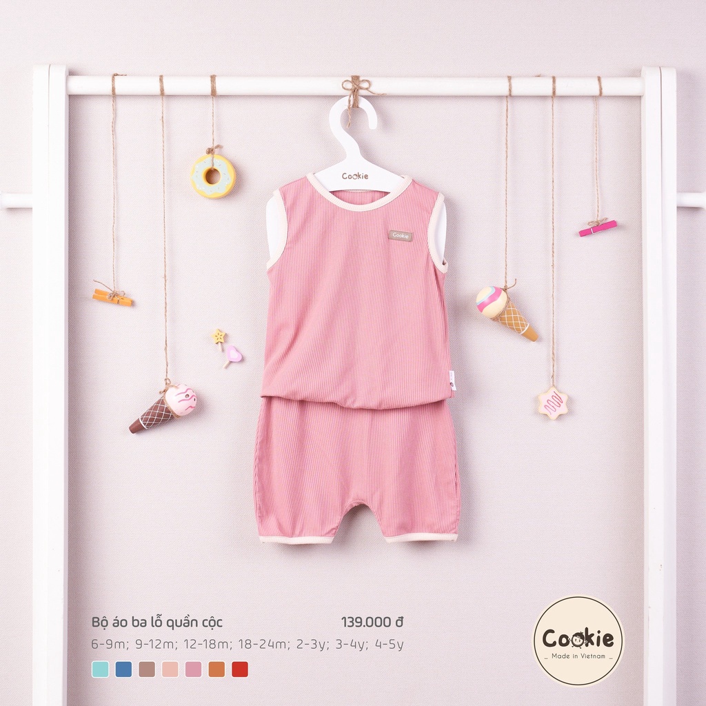 Bộ quần áo ba lỗ chui đầu Cookie (6 tháng - 5 tuổi)