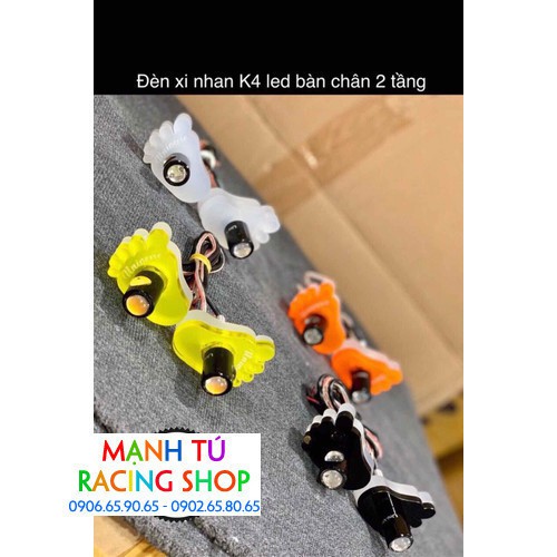 ĐÈN XINHAN HÌNH BÀN CHÂN LED 2 TẦNG - 132AG