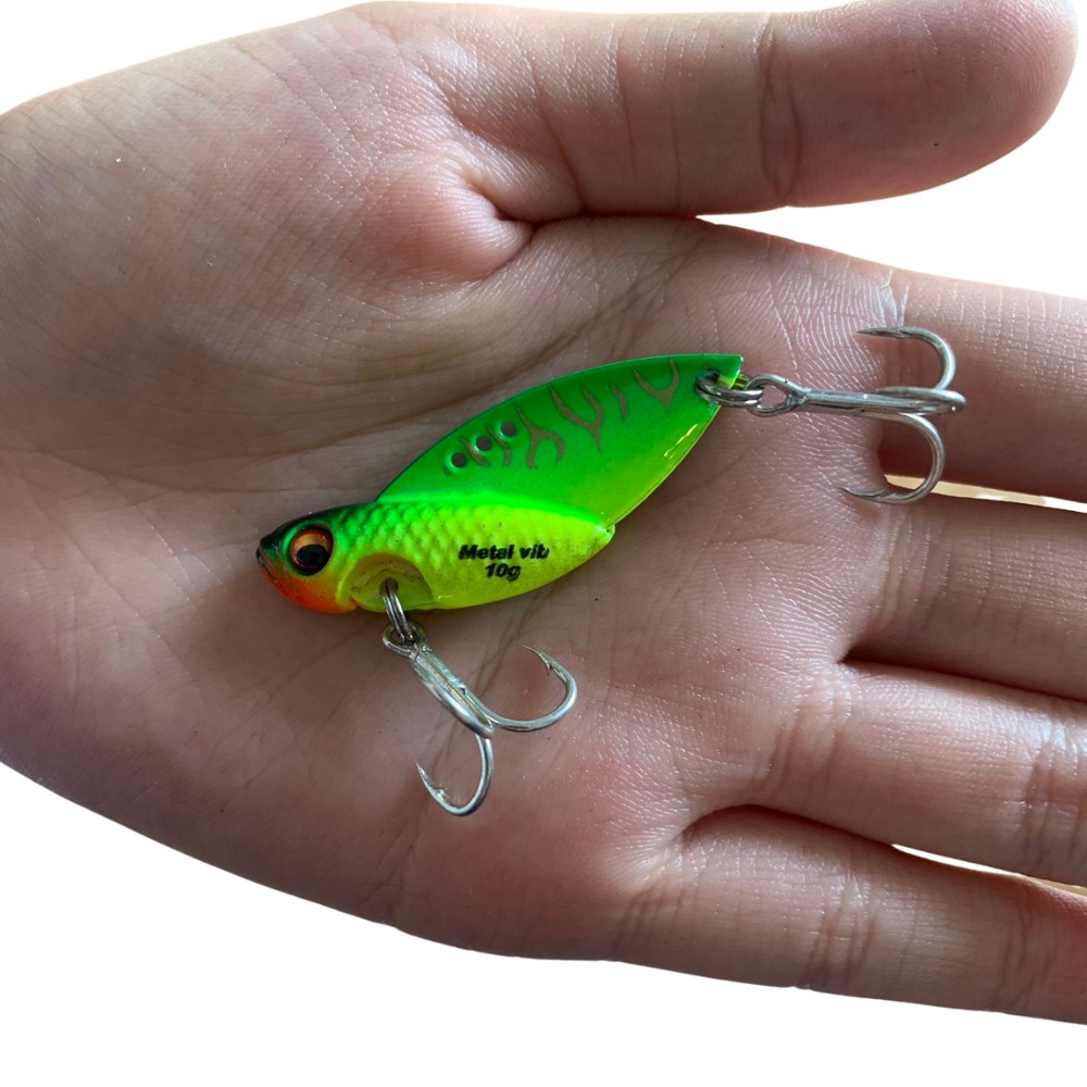 Cá sắt lure cá lóc CICADA 10g FULL BKK, cá sắt giả câu lure cá trê cá tráp, mồi chìm câu cá lóc hiệu quả nhất