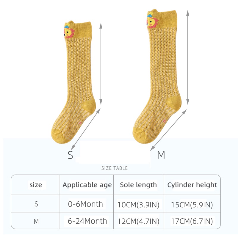 Đôi Tất Chân Cotton Dày Dễ Thương Cho Bé