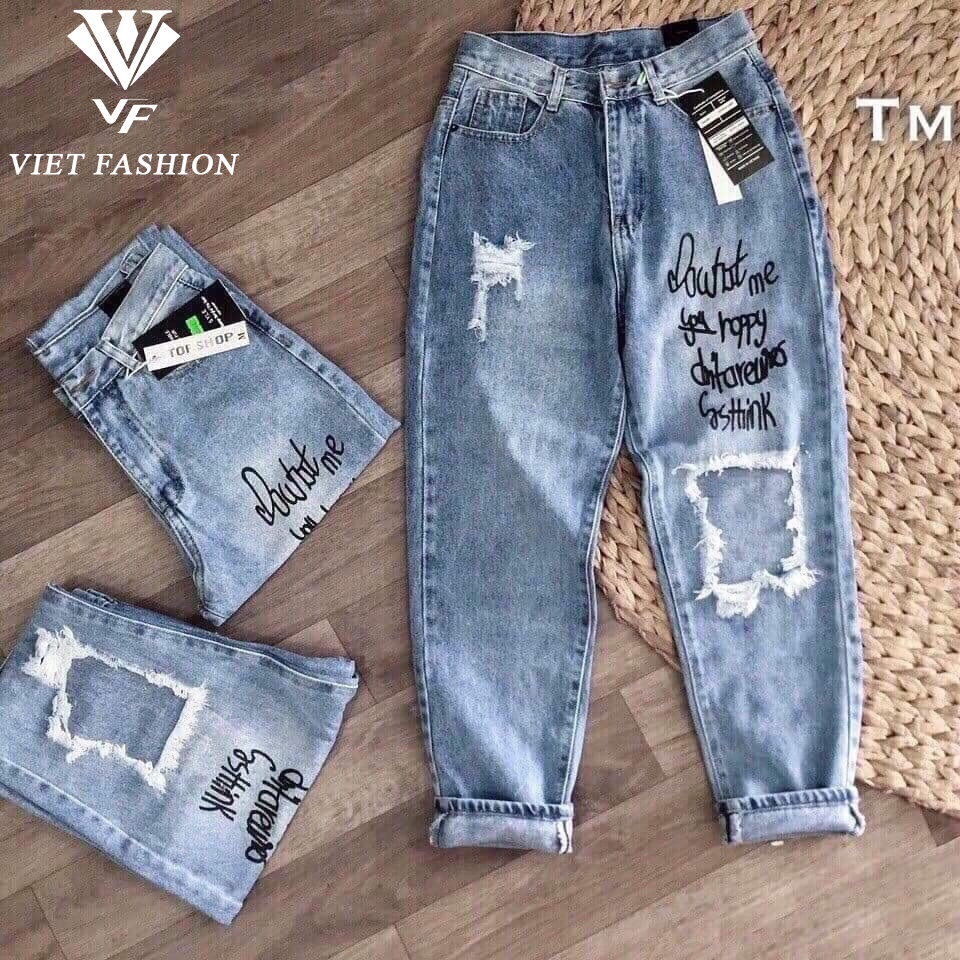 QUẦN JEAN NỮ BAGGY 90011 VIET FASHION