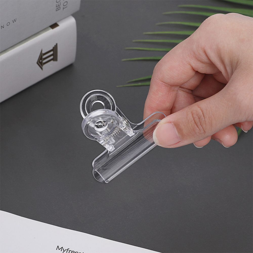 Kẹp Tài Liệu Chất Liệu Acrylic Trong Suốt Thiết Kế Đuôi Dài Tiện Dụng Cho Văn Phòng