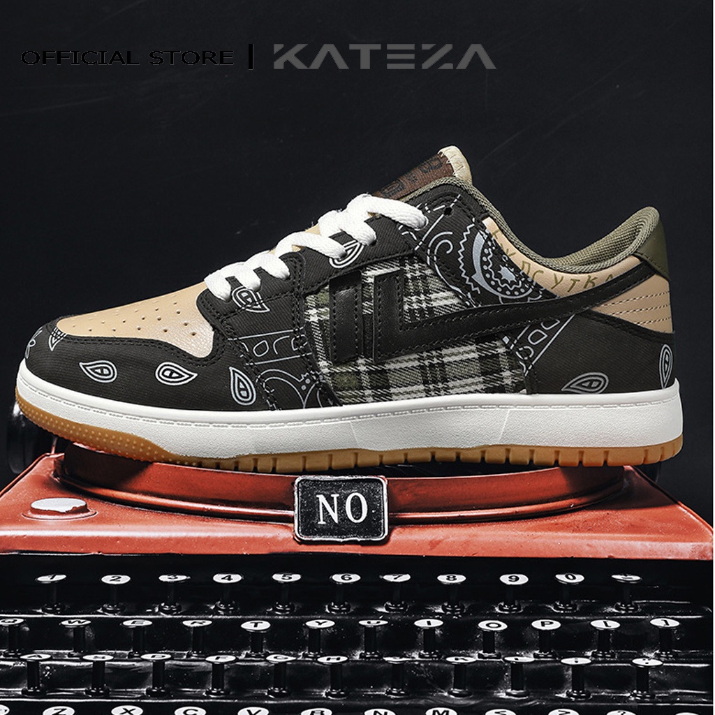 Giày thể thao sneaker nam cổ thấp chất da cao cấp phong cách trẻ trung, năng động - Kateza G53