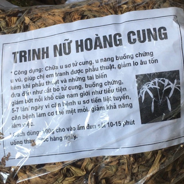 1Kg Lá Trinh Nữ Hoàng Cung Khô thơm sạch