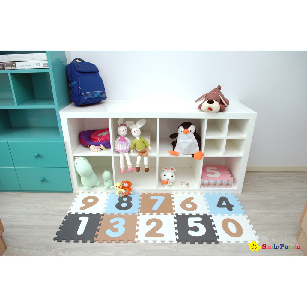 THẢM XỐP CAO CẤP CHO BÉ SMILE PUZZLE - CHỮ SỐ PASTEL - KHÔNG MÙI - TIÊU CHUẨN CHÂU ÂU