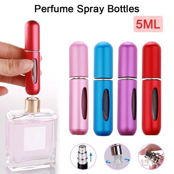 [Hàng mới về] Chai rỗng dùng đựng nước hoa bằng kim loại độc đáo 5ml