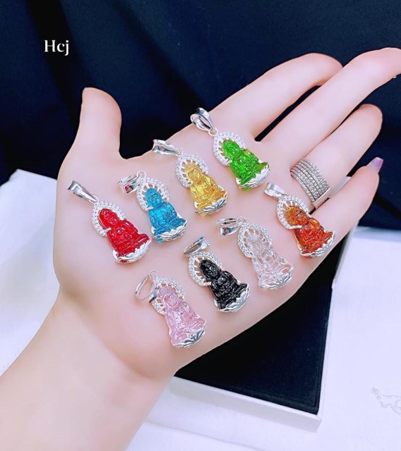 DÂY CHUYỀN BẠC MẶT PHẬT A DI ĐÀ CAO CẤP CHO NỮ