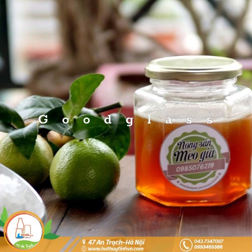 Hũ thủy tinh / Lọ thủy tinh lục giác đựng thực phẩm nắp thiếc 750ML | BigBuy360 - bigbuy360.vn