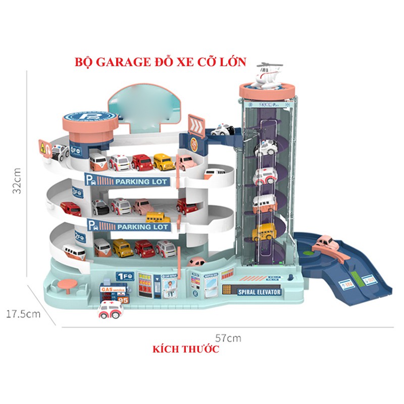 [Mã LIFETOYS1 giảm 30K đơn 99K] Đồ chơi Có Nhạc Garage đỗ xe Ô TÔ dành cho đường Xe Chạy Tự Động